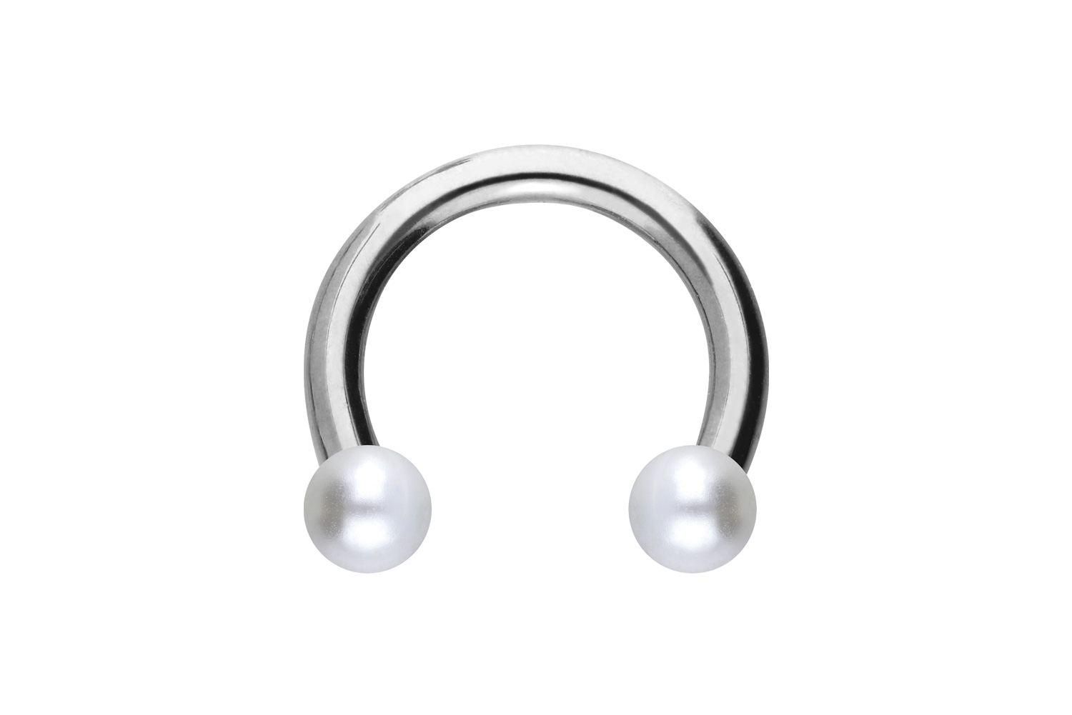 Chirurgenstahl Hufeisenring Piercing SYNTHETISCHE PERLEN